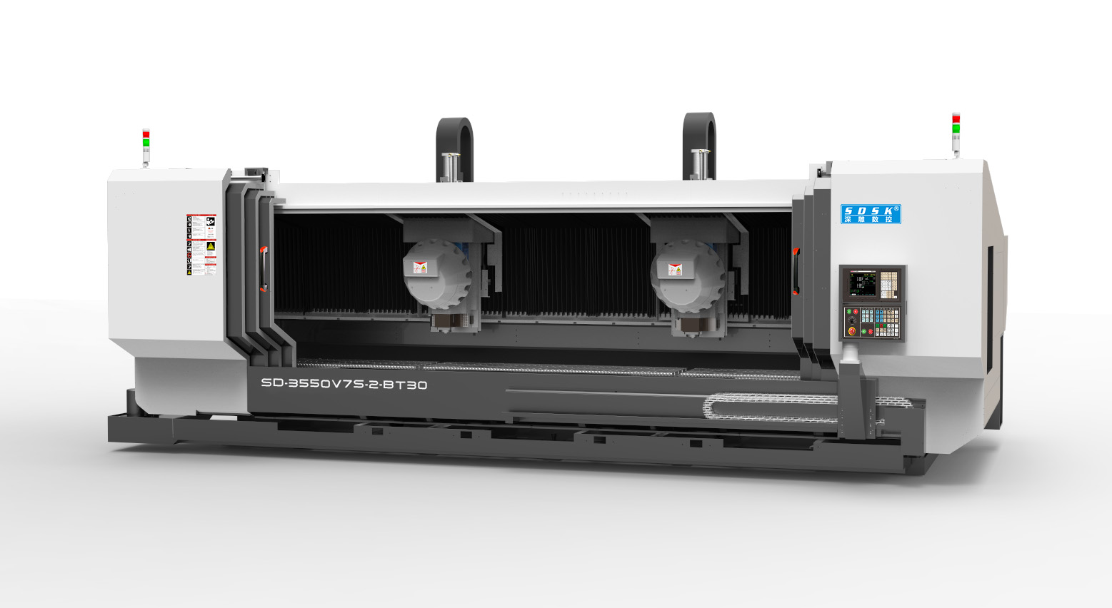 technical specification for sd3550v7s-2-bt30 double head and double channel profile processing cente