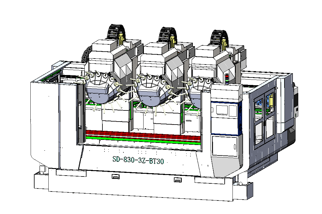 the process of gantry machining center